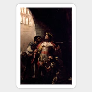 St Hermenegild in Prison by Francisco Goya Sticker